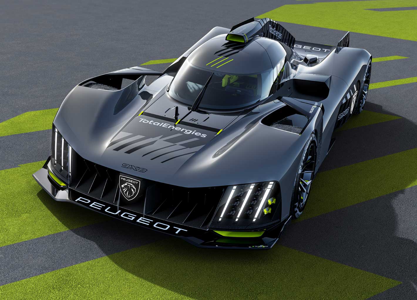 プジョー9X8 ハイパーカー　スパークモデル　WEC NEW PEUGEOT 9X8 HYPERCAR – DESIGNED TO RACE